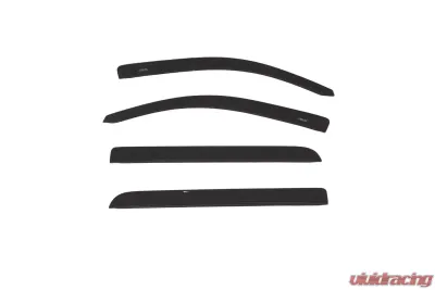 AVS Ventvisors 4pc Black Chevrolet Silverado 1500 Crew Cab Low Profile Color Match 2015-2018 - 894033-GBA-A