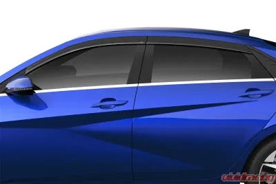 AVS Low Profile 4PC Smoke Ventvisor Side Window Deflector Hyundai Elantra 2021-2025 - 894118