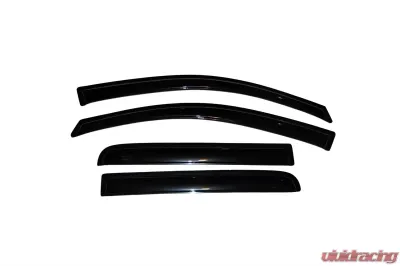 AVS Ventvisor Outside Mount Window Deflectors 4pc Smoke Nissan Titan Crew Cab 2004-2015 - 94858