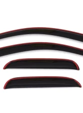 AVS Ventvisor Front & Rear Window Deflectors 4pc Smoke Chevrolet Silverado 1500 Ext. Cab 2007-2013                                     - 194040 - Image 2