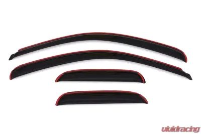 AVS Ventvisor Front & Rear Window Deflectors 4pc Smoke Chevrolet Silverado 1500 Ext. Cab 2007-2013 - 194040