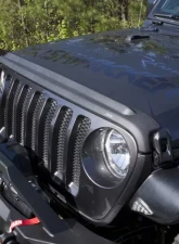 AVS Aeroskin II Textured Low Profile Hood Shield Black Jeep Wrangler (JL) 2dr/4dr 2018+                                     - 436148 - Image 10