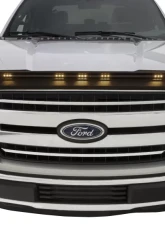 AVS Aeroskin Low Profile Hood Shield w/ Lights Black Ford F150 2015-2022                                     - 753096 - Image 4