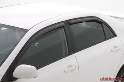 AVS Ventvisor In-Channel Front & Rear Window Deflectors 4pc Smoke Toyota Corolla 2009-2013 - 194073