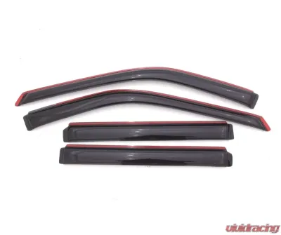 AVS Ventvisor In-Channel Front & Rear Window Deflectors 4pc Smoke Ford Explorer 2011-2018 - 194293