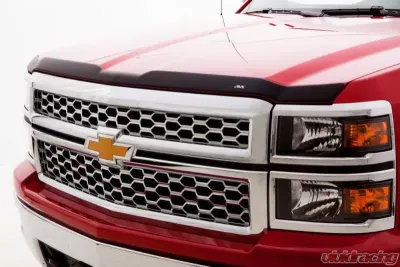 AVS Ventvisor & Aeroskin Deflector Combo Kit Matte Black Chevrolet Silverado 2500 Crew Cab 2015-2018 - 56033087