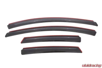 AVS Ventvisor In-Channel Front & Rear Window Deflectors 4pc Smoke Ford Focus 2012-2018 - 194373