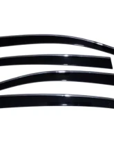 AVS Smoke with Chrome Trim Ventvisor Low Profile Window Deflectors 4pcs Honda Accord 2018-2022                                     - 794020 - Image 3