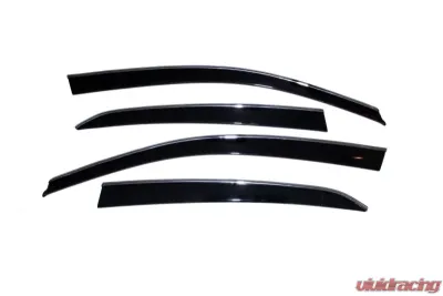 AVS Smoke with Chrome Trim Ventvisor Low Profile Window Deflectors 4pcs Honda Accord 2018-2022 - 794020