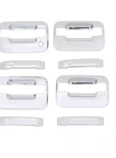 AVS Door Handle Covers (4 Door) 8pc Set Chrome Ford F-150 (No Keypad/Passenger Keyhole) 2004-2014                                     - 685302 - Image 5