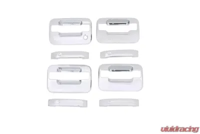 AVS Door Handle Covers (4 Door) 8pc Set Chrome Ford F-150 (No Keypad/Passenger Keyhole) 2004-2014 - 685302