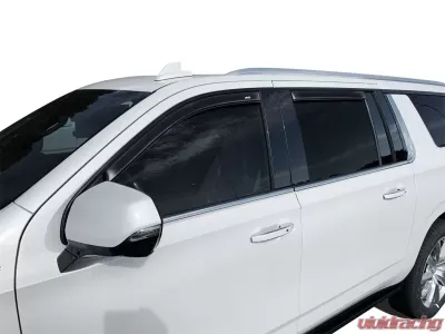 Auto Ventshade (AVS) Ventvisor Deflector; Smoke; In-Channel; 4 pc. Chevrolet Tahoe 2021 - 194706