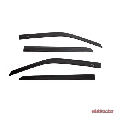 AVS Ventvisor Low Profile Window Deflectors 4pc Matte Black Chevrolet Silverado 1500 Ext Cab 2019+ - 774080