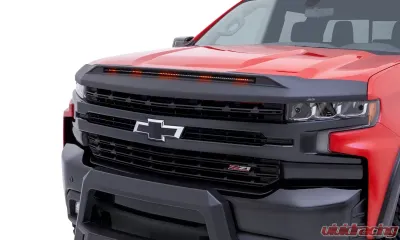 AVS Black Aeroskin LightShield Pro Hood Shield Chevrolet Silverado 1500 2019-2023 - 953168