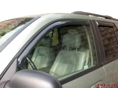 AVS Ventvisor In-Channel Front & Rear Window Deflectors 4pc Smoke Chevrolet Trailblazer 2002-2009 - 194733