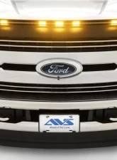 AVS Aeroskin Low Profile Hood Shield w/ Lights Black Ford F250 Super Duty 2017-2019                                     - 753135 - Image 8