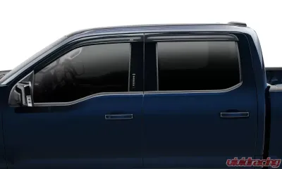 AVS 4pc Smoke Ventvisor Low Profile Deflectors Ford F-150| F-250 | F-350 | Raptor 2017+ - 894044