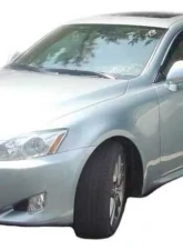 AVS Ventvisor Low Profile Deflectors 4pc Smoke w/Chrome Trim Lexus IS250 2006-2013                                     - 794008 - Image 4