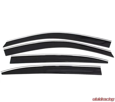 AVS Ventvisor Low Profile Window Deflectors 4pc Chrome Nissan Rogue 2018 - 794014