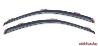 AVS Ventvisor In-Channel Window Deflectors 2pc Smoke Ford F-250 Super Duty Standard Cab 2017-2018 - 192452
