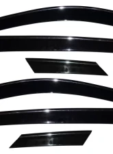 AVS Ventvisor Low Profile Deflectors 6pc Smoke w/Chrome Trim Cadillac SRX 2010-2017                                     - 796003 - Image 4