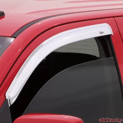 AVS Ventvisor 2pc Chrome Chevrolet Silverado 1500 Standard Cab Outside Mount Front Window 1999-2007 - 682956