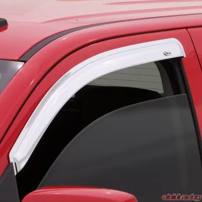 AVS Ventvisor 2pc Chrome Chevrolet Silverado 1500 Standard Cab Outside Mount Front Window 1999-2007 - 682956