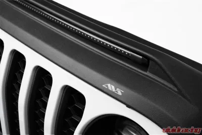 AVS Aeroskin Low Profile Hood Shield w/ Lights Black Jeep Wrangler (JL) 2018-2019 - 753156