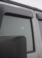 AVS Ventvisor & Aeroskin Deflector Combo Kit Matte Black Jeep Wrangler (2 Door) 2007-2018                                     - 56020060 - Image 11