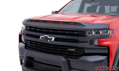AVS Black Aeroskin LightShield Pro Hood Shield Chevrolet Silverado 1500 2019-2023 - 953168