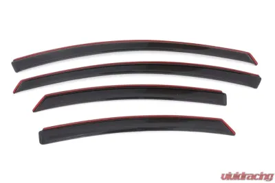 AVS Ventvisor In-Channel Front & Rear Window Deflectors 4pc Smoke Hyundai Sonata 2011-2014 - 194261