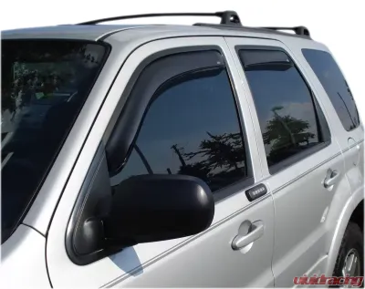 AVS Ventvisor In-Channel Front & Rear Window Deflectors 4pc Smoke Ford Escape 2001-2007 - 194059