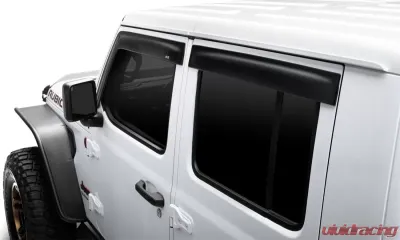 AVS Ventvisor Low Profile Window Deflectors 4pc Smoke Jeep Wrangler Unlimited (4-Door) 2018 - 894066