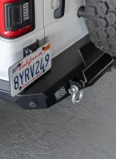 DV8 Off-Road 2018 Jeep Wrangler JL MTO Series Rear Bumper with Tire Carrier Option                                     - RBJL-13 - Image 4