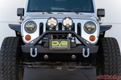 DV8 Offroad Fairlead Mounted Flip-Up License Plate Bracket - LPBM-02