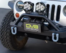 DV8 Offroad Fairlead Mounted Flip-Up License Plate Bracket