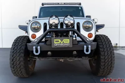DV8 Offroad Fairlead Mounted Flip-Up License Plate Bracket - LPBM-02