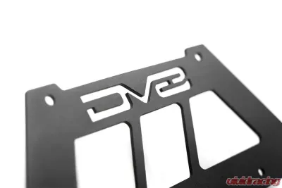 DV8 Offroad Fairlead Mounted Flip-Up License Plate Bracket - LPBM-02