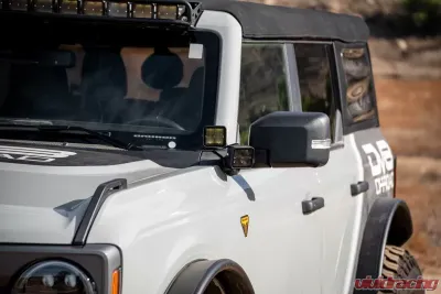 DV8 Offroad A Pillar Dual Light Pod Drop Mounts Ford Bronco 2021-2025 - LBBR-08