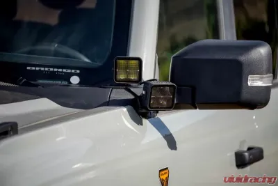 DV8 Offroad A Pillar Dual Light Pod Drop Mounts Ford Bronco 2021-2025 - LBBR-08
