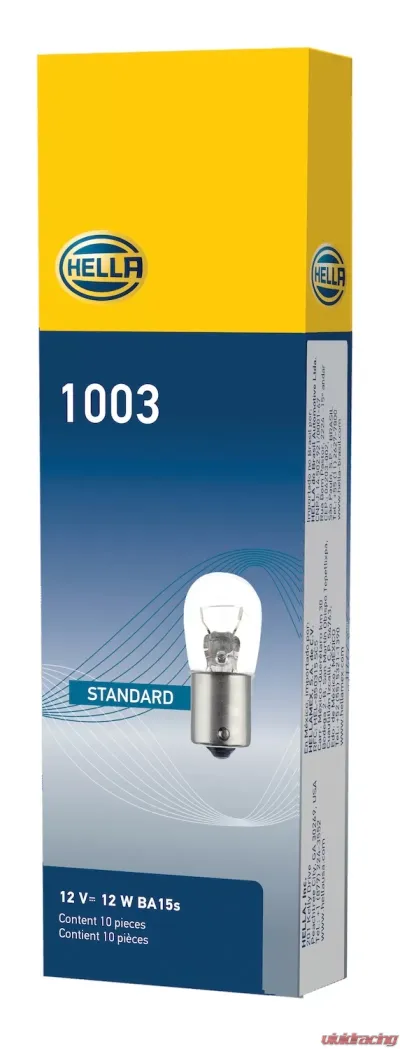 HELLA 1003 Standard Series Incandescent Miniature Light Bulb - 1003