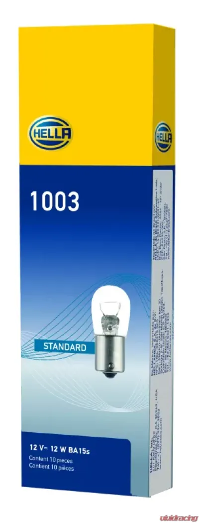 HELLA 1003 Standard Series Incandescent Miniature Light Bulb - 1003