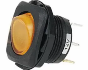Hella Switch Rocker SPST INC Green
