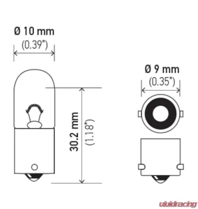 HELLA 1893 Standard Series Incandescent Miniature Light Bulb - 1893