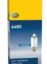 HELLA 6480 Standard Series Incandescent Miniature Light Bulb                                     - 6480 - Image 9