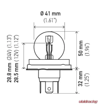 HELLA 7951 Standard Series Incandescent Miniature Light Bulb - 7951