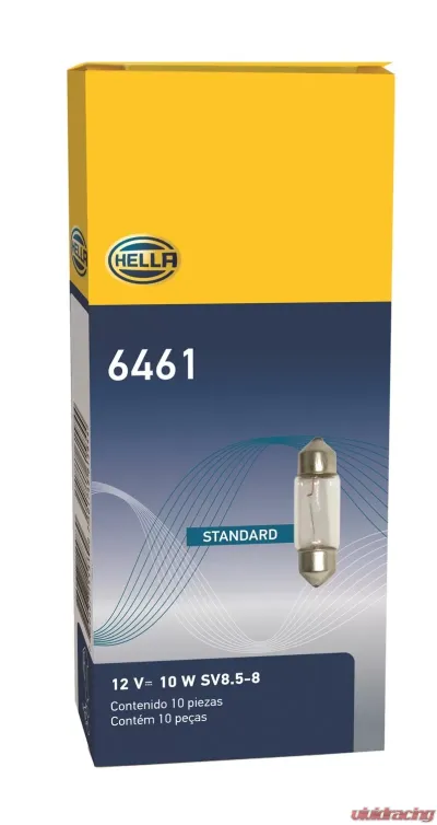 HELLA 6461 Standard Series Incandescent Miniature Light Bulb - 6461