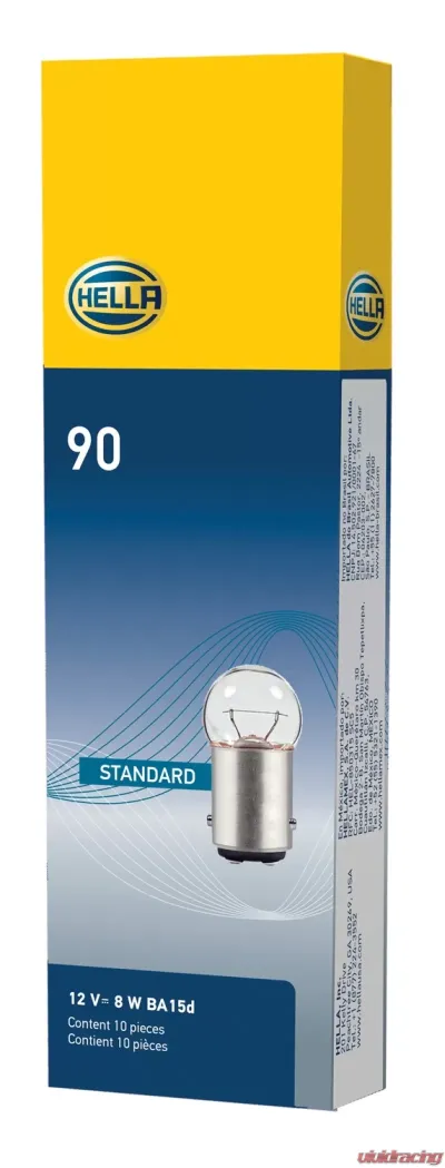 HELLA 90 Standard Series Incandescent Miniature Light Bulb - 90