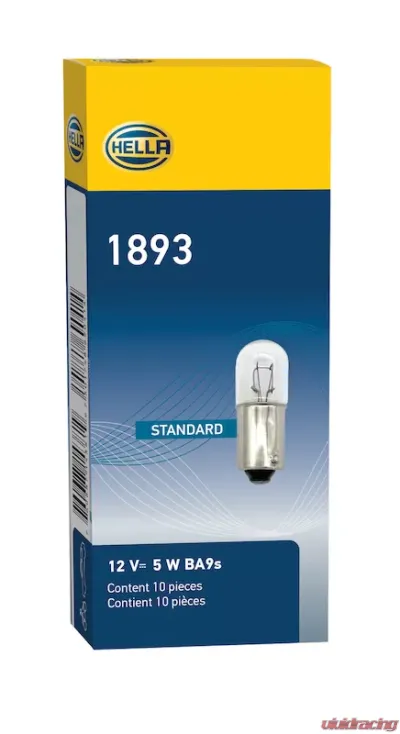 HELLA 1893 Standard Series Incandescent Miniature Light Bulb - 1893