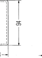 Hella 3326 Amber Rectangular Reflex Reflector with Adhesive                                     - 003326041 - Image 4